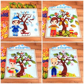 ... jar, leto, jeseň, zima... #rocneobdobia #sikovnerucicky #sikovneprstiky #sijemespuzzlikmi